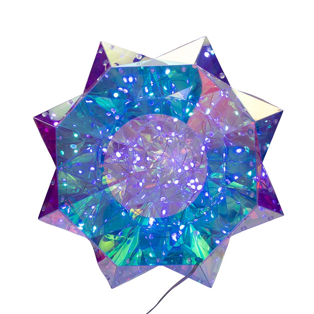 Kurt Adler 20-Inch Pre-Lit Multifunction RGB LED Smart Holographic Christmas Tree