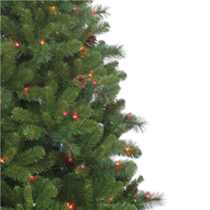 Kurt Adler 7.5-Foot Pre-Lit Multi-Color Burlington Spruce