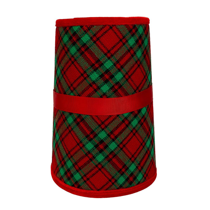 Kurt Adler 10 by 24" Plaid Tree Collar TS0309
