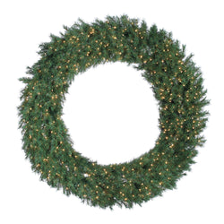 Sterling 60 in. Pre Lit Clear UL Aspen Spruce Wreath