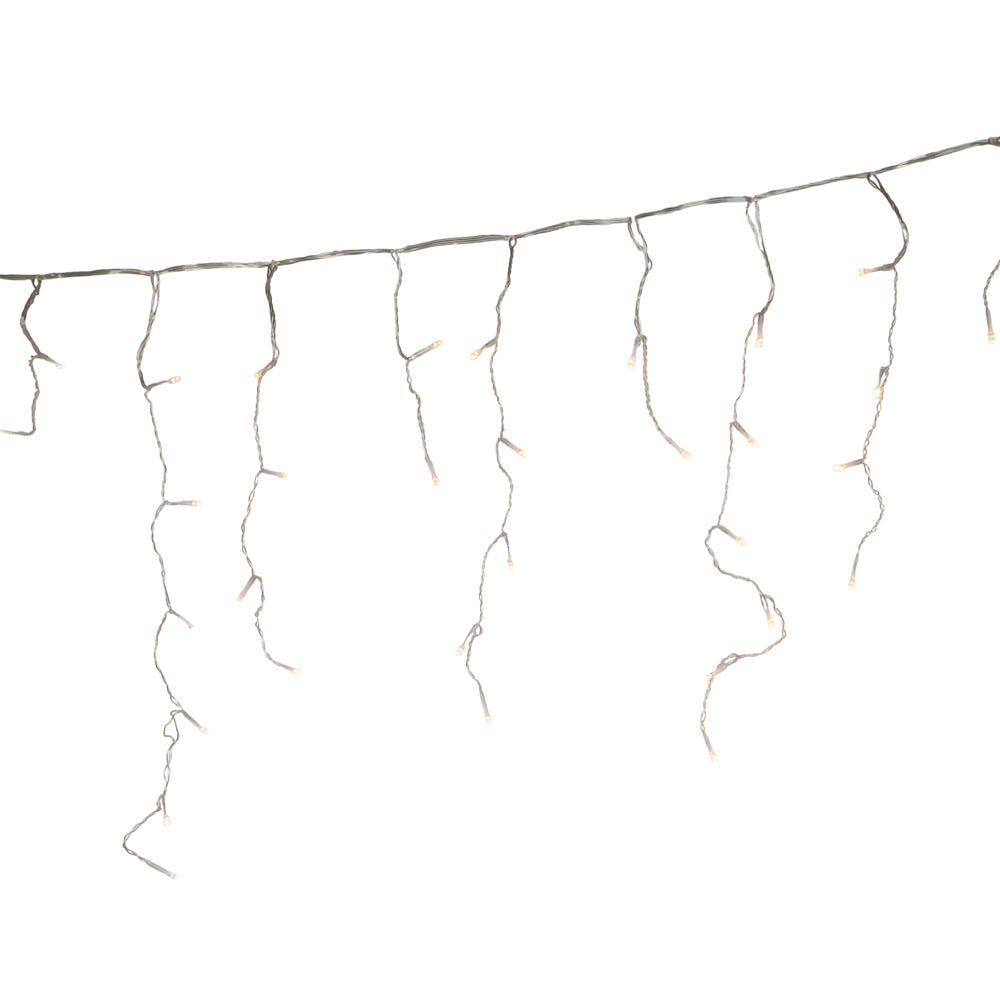 Kurt Adler Twinkly™ 190-Light AWW LED Icicle Light Set