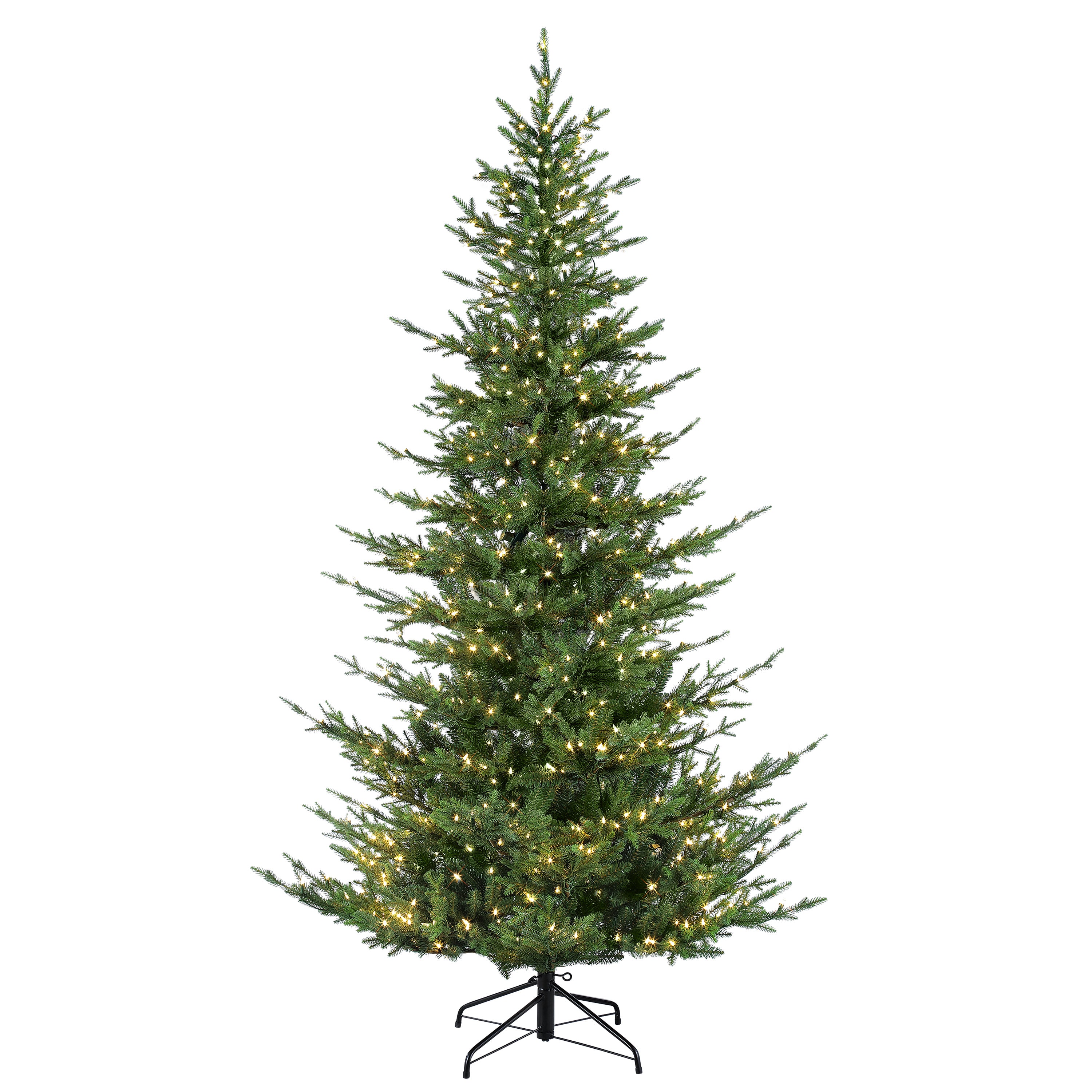 7.5 ft Pre-Lit Natural Fir Artificial Christmas Tree with Insta-Shape® Memory Wire and 700 UL Clear Lights AURA-75NAC7