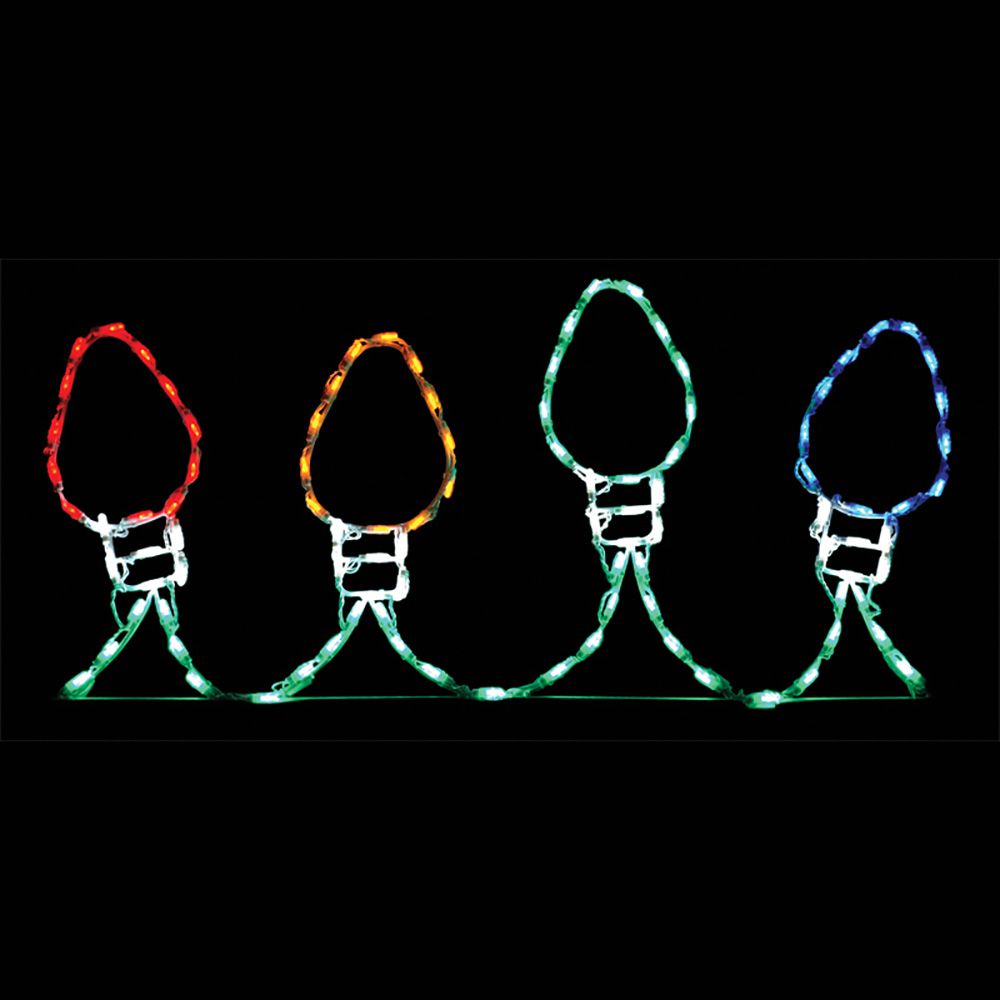 Brite Ideas 48" Giant Christmas Light Bulbs LED Display UB40