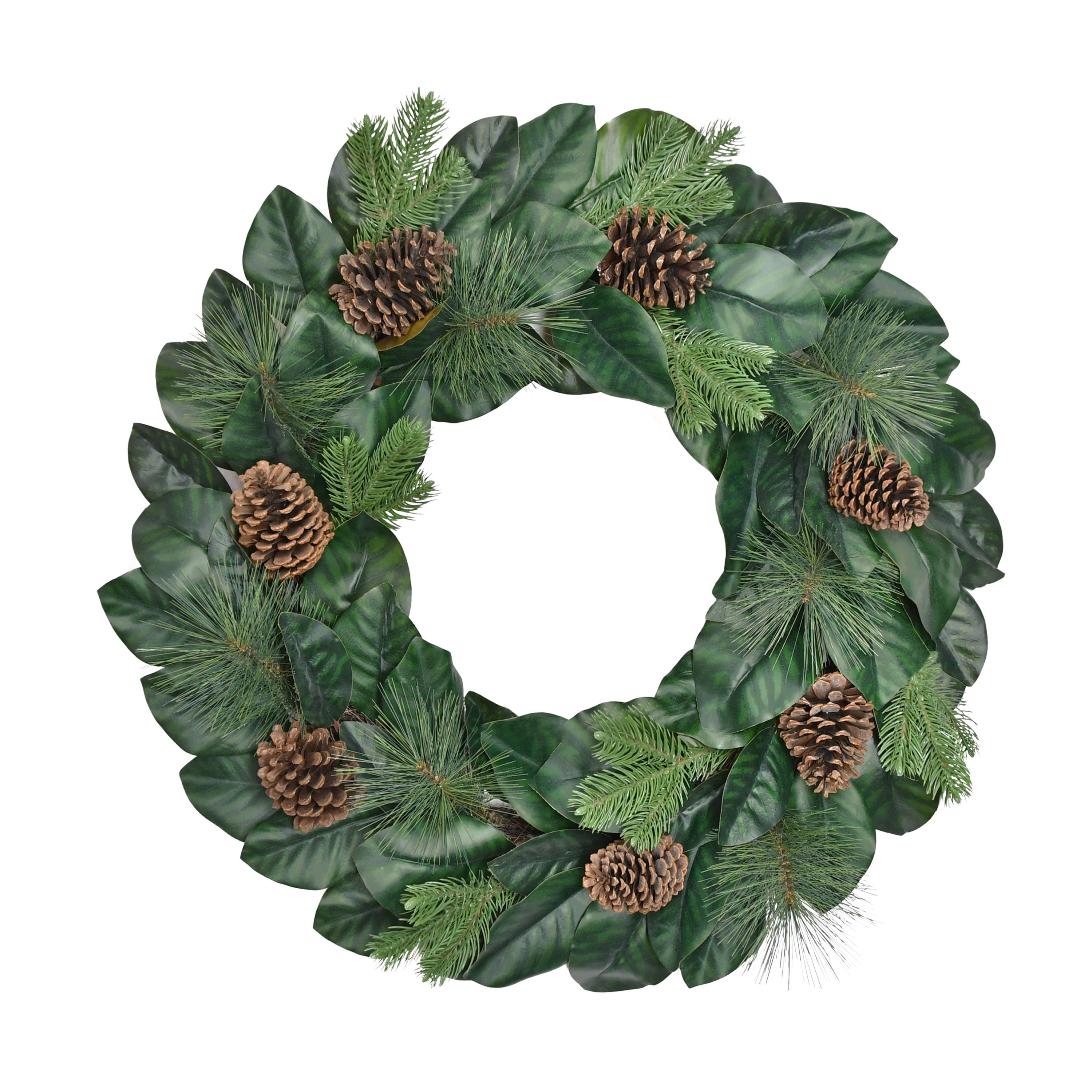 32 in. Magnolia Artificial Wreath 3819A-W32