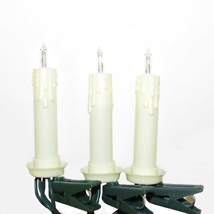 Kurt Adler UL 10-Light White Clip-On Extended Light Set