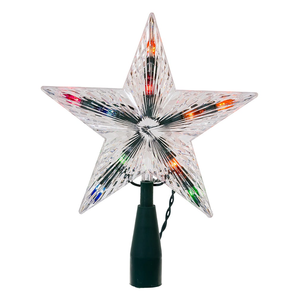 7" UL Multi Crystal Star Treetop UL0158