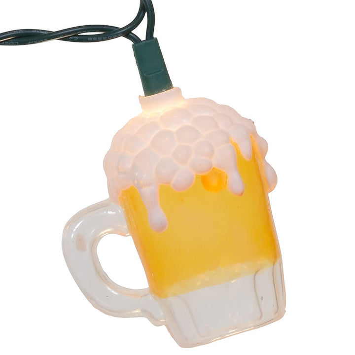 Kurt Adler 10-Light Plastic Beer Mug Light Set