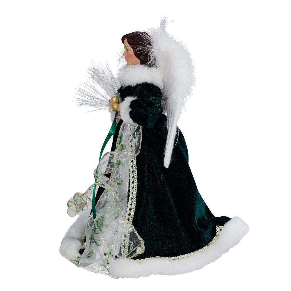Kurt Adler 12-Inch Fiber Optic Irish Angel Treetop #UL1075 – House of ...