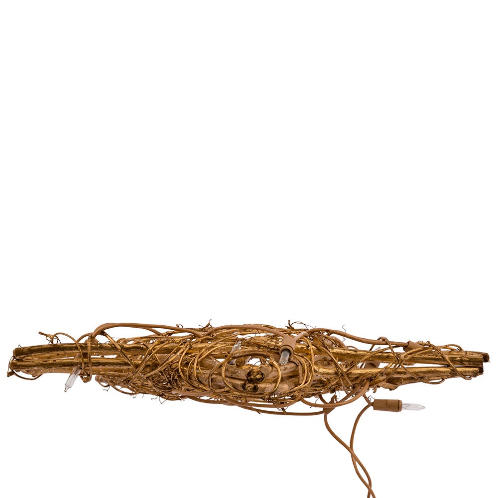 Kurt Adler 20-Light Gold Rattan Star