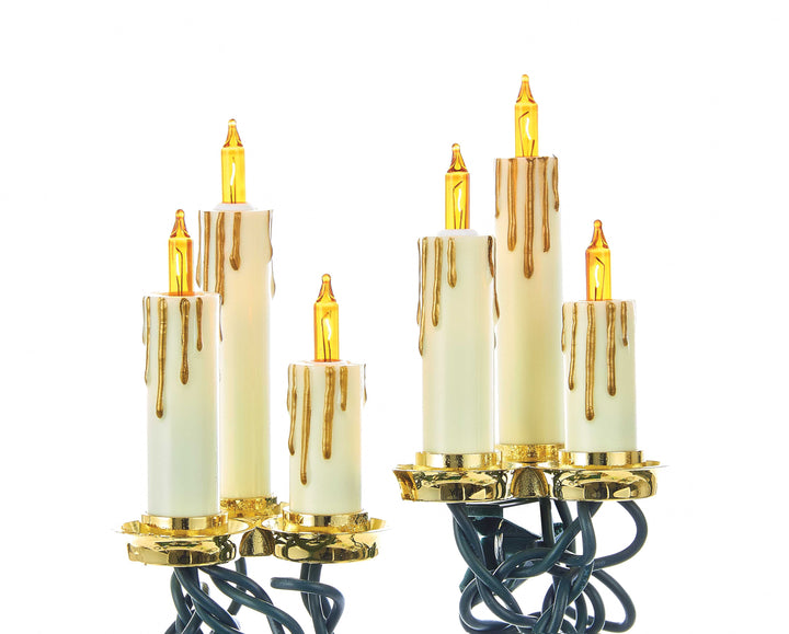 Kurt Adler 15-Light Triple Candle Light Set