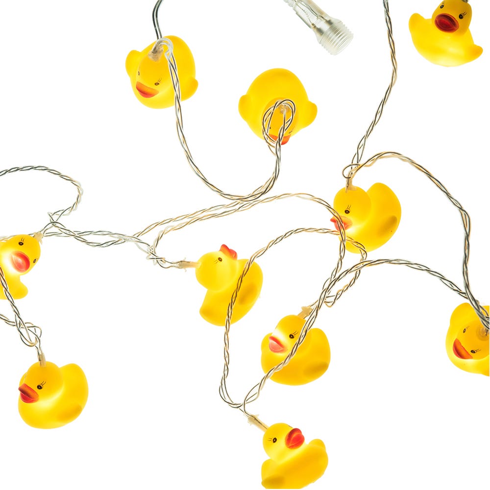 Kurt Adler 10-Light Yellow Duck Warm White LED Light Set