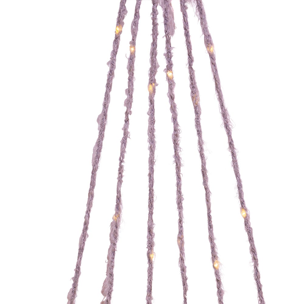 Kurt Adler 120-Light Gray Fuzzy Multi Strand Warm White LED Set