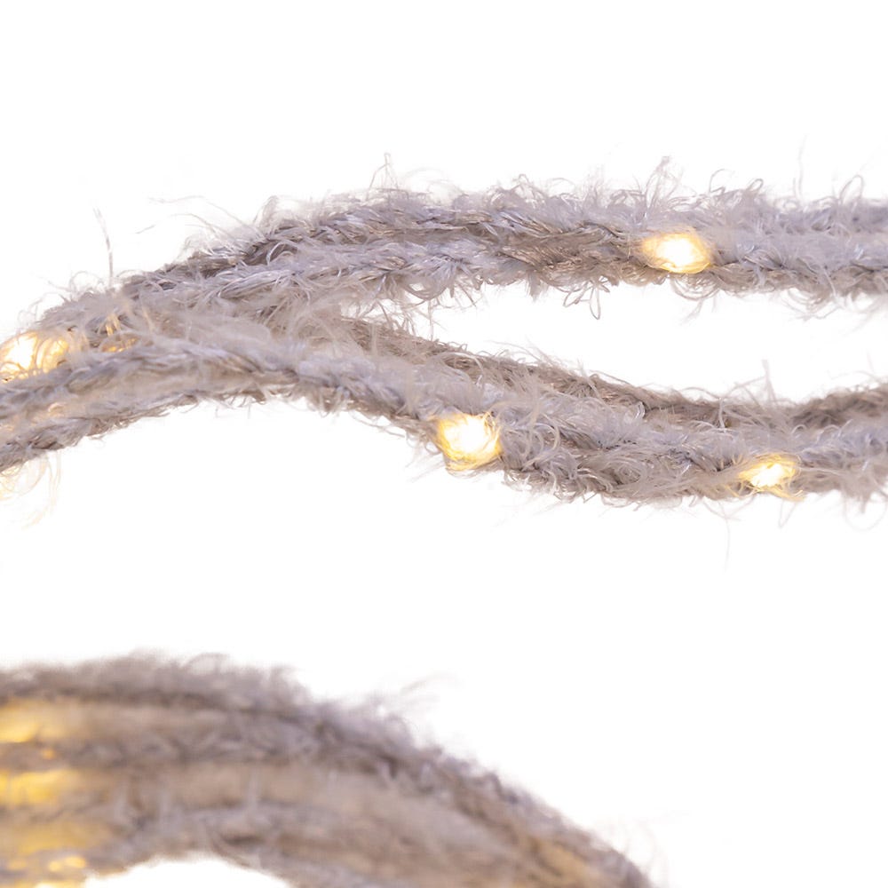 Kurt Adler 120-Light Gray Fuzzy Multi Strand Warm White LED Set