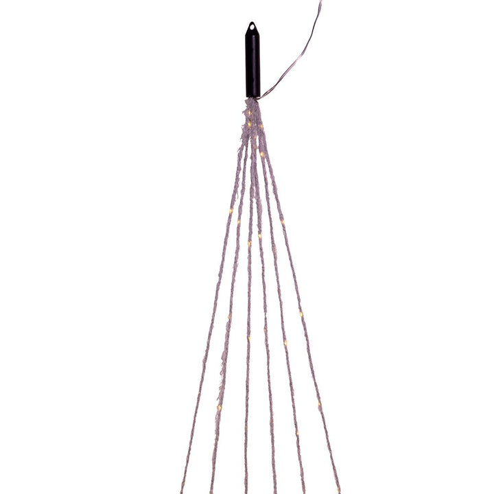 Kurt Adler 120-Light Gray Fuzzy Multi Strand Warm White LED Set UL2605GRYWW