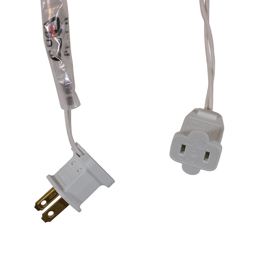 Kurt Adler 11.5-Foot UL 10-Light Multicolor LED Opaque G50 Light Set With White Wire