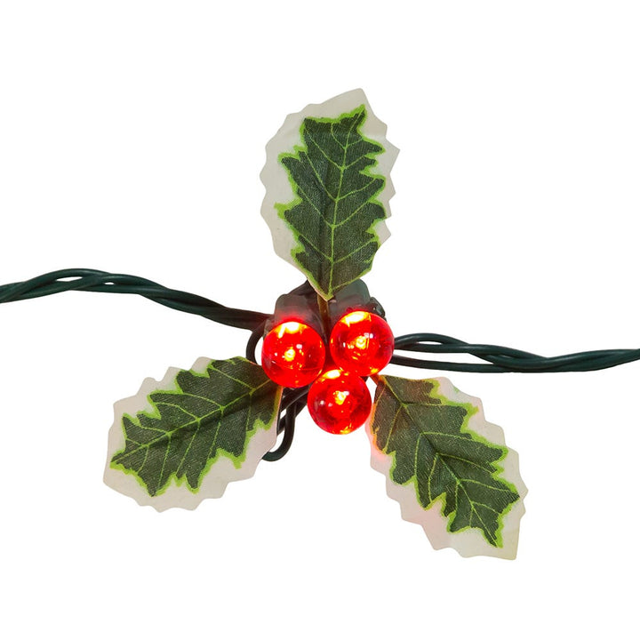 Kurt Adler UL 36-Light Holly Berry Clusters Light Set