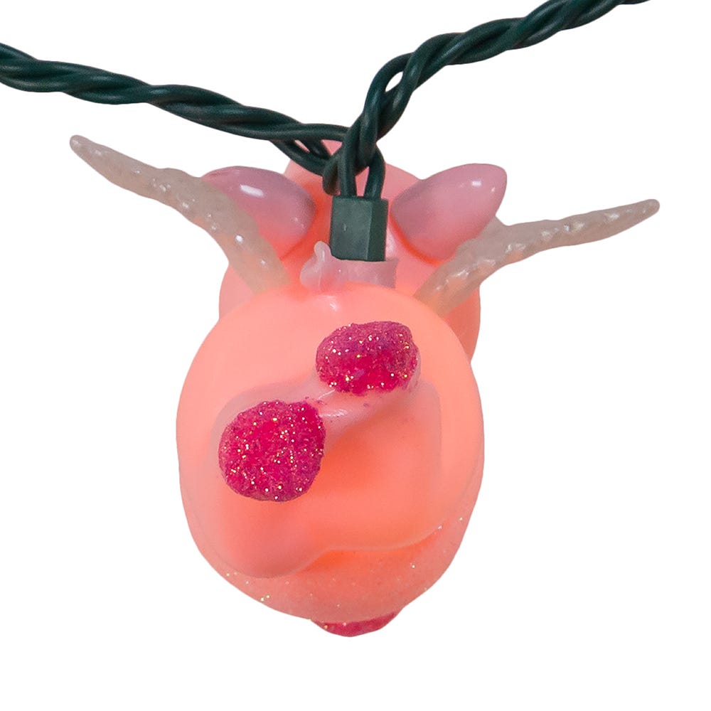 Kurt Adler UL 10-Light Flying Pig Light Set