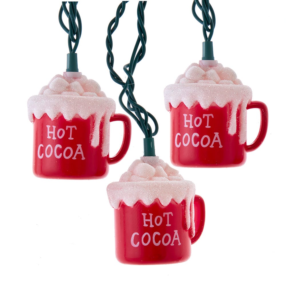 Kurt Adler 9-Foot UL 10-Light "Hot Cocoa" Light Set UL4384