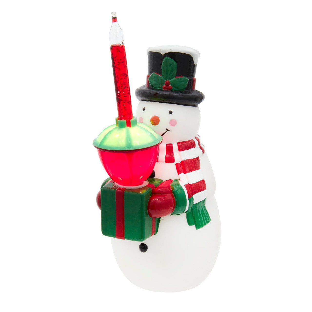 Kurt Adler 7" Snowman With Bubble Light Table Piece #UL4394