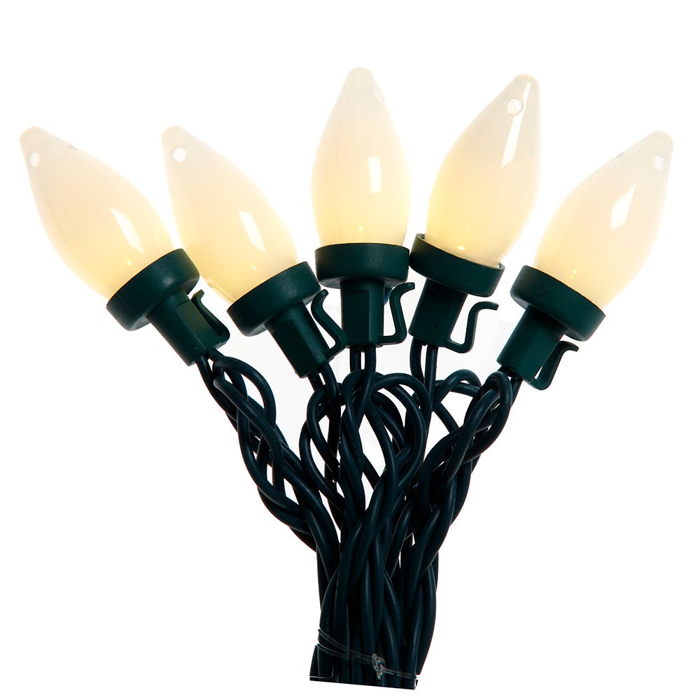 Kurt Adler UL 100-Light Warm White C7 Bulb Light Set UL5208WW