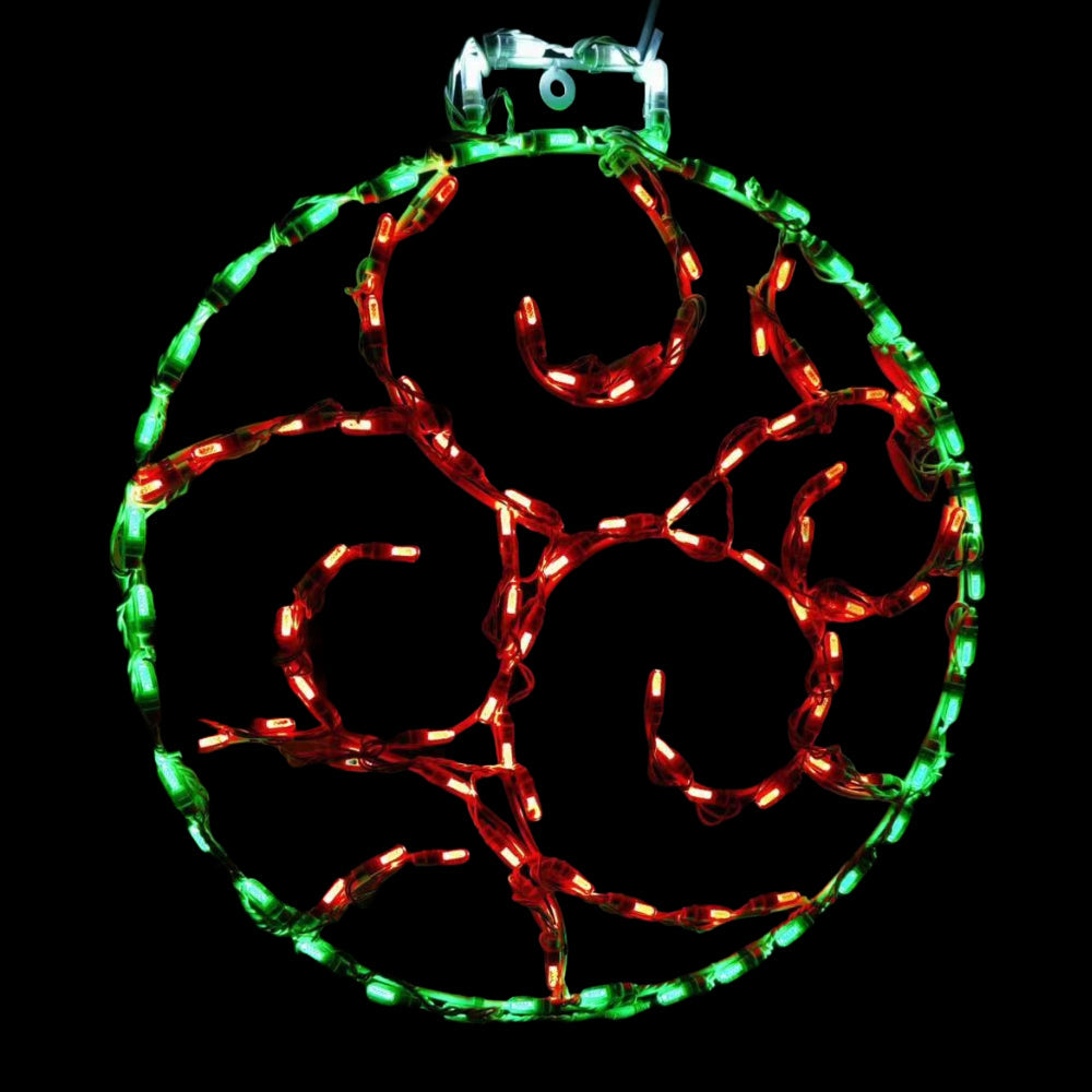 Brite Ideas 28" Scroll Ornament LED Display ORSC26