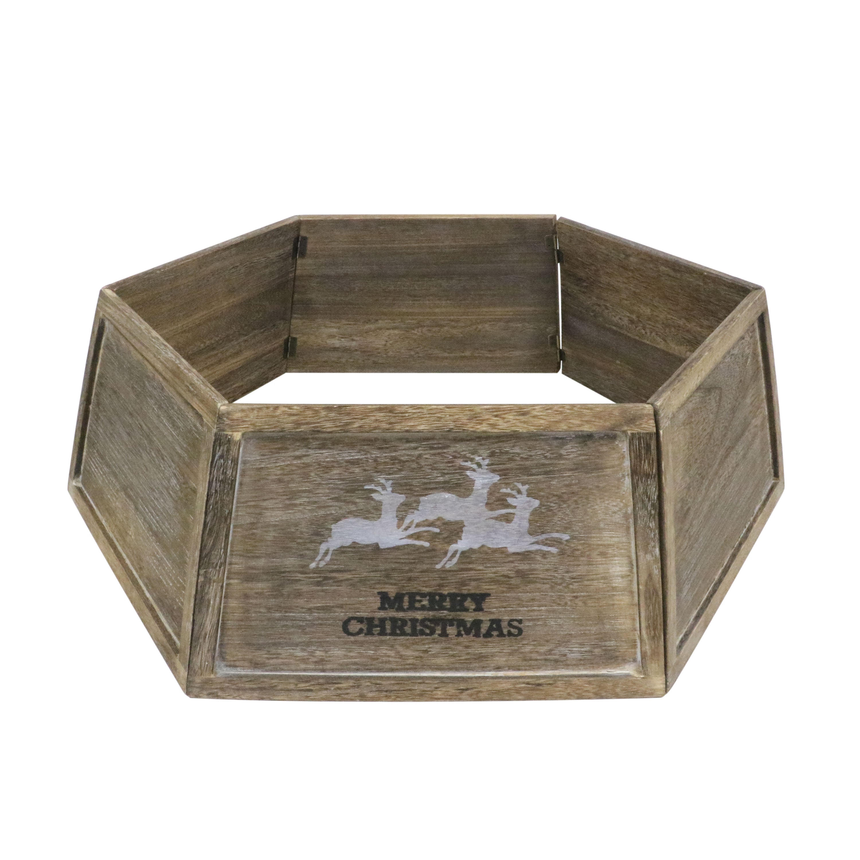 31.5" Wood Christmas Tree Collar for 6' to 9' Artificial Trees TSKIRTA-A