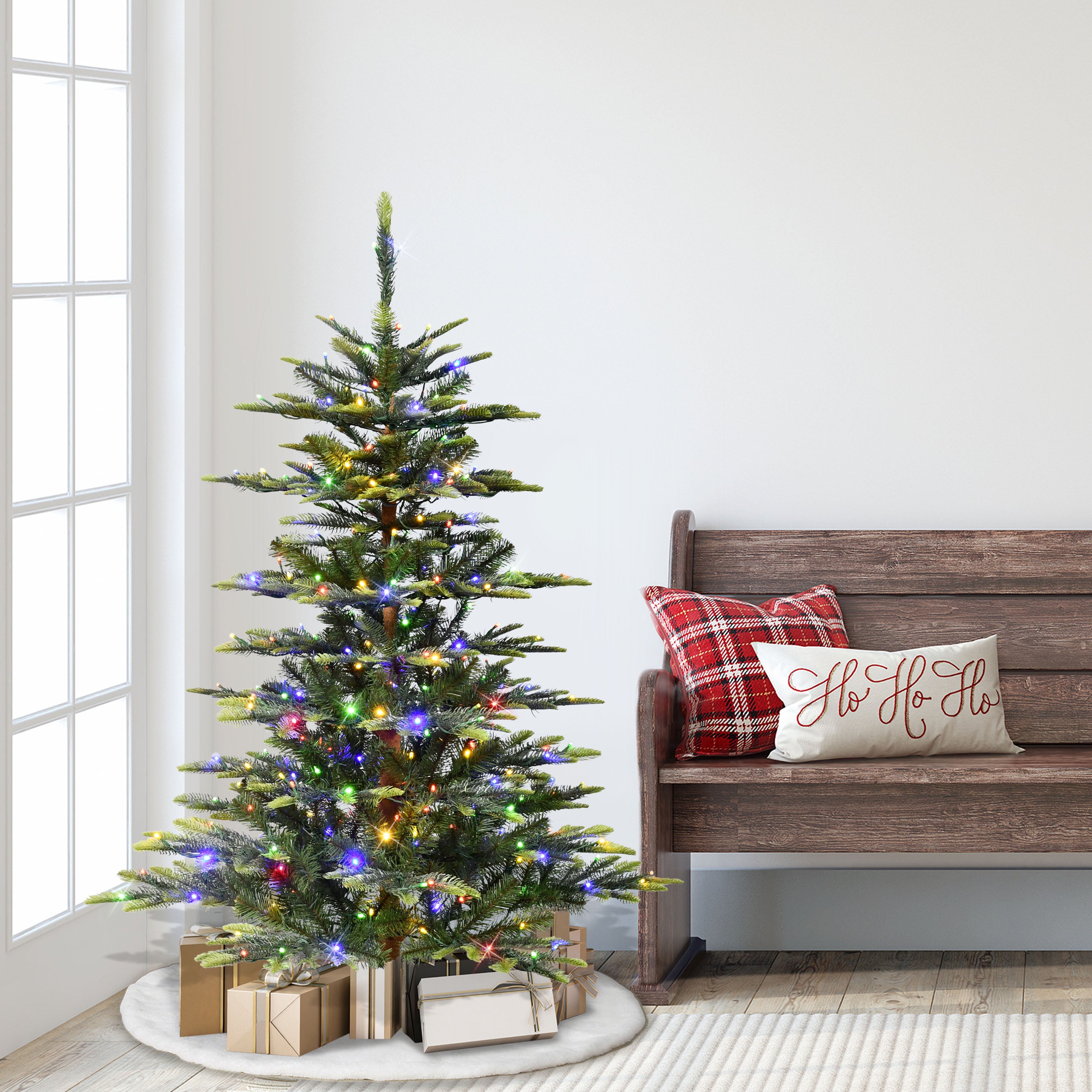 4.5' Pre-Lit Aspen Fir Tree