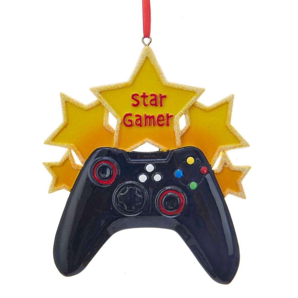 4.5" Star Gamer Controller Ornament W8364