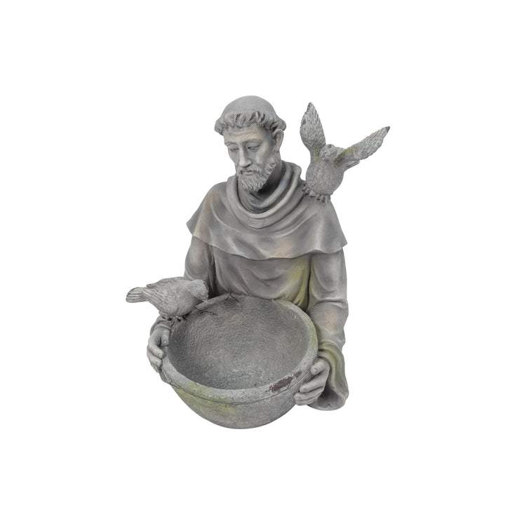 18.5 Inch St. Francis Magnesium Bird Feeder Statue 2625300EC