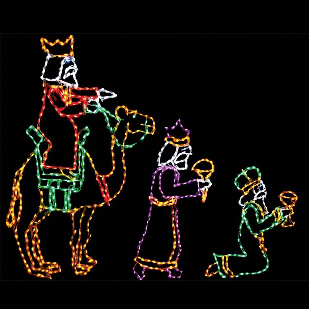 Brite Ideas 50" Three Wise Men 3-Piece LED Nativity Display WM3