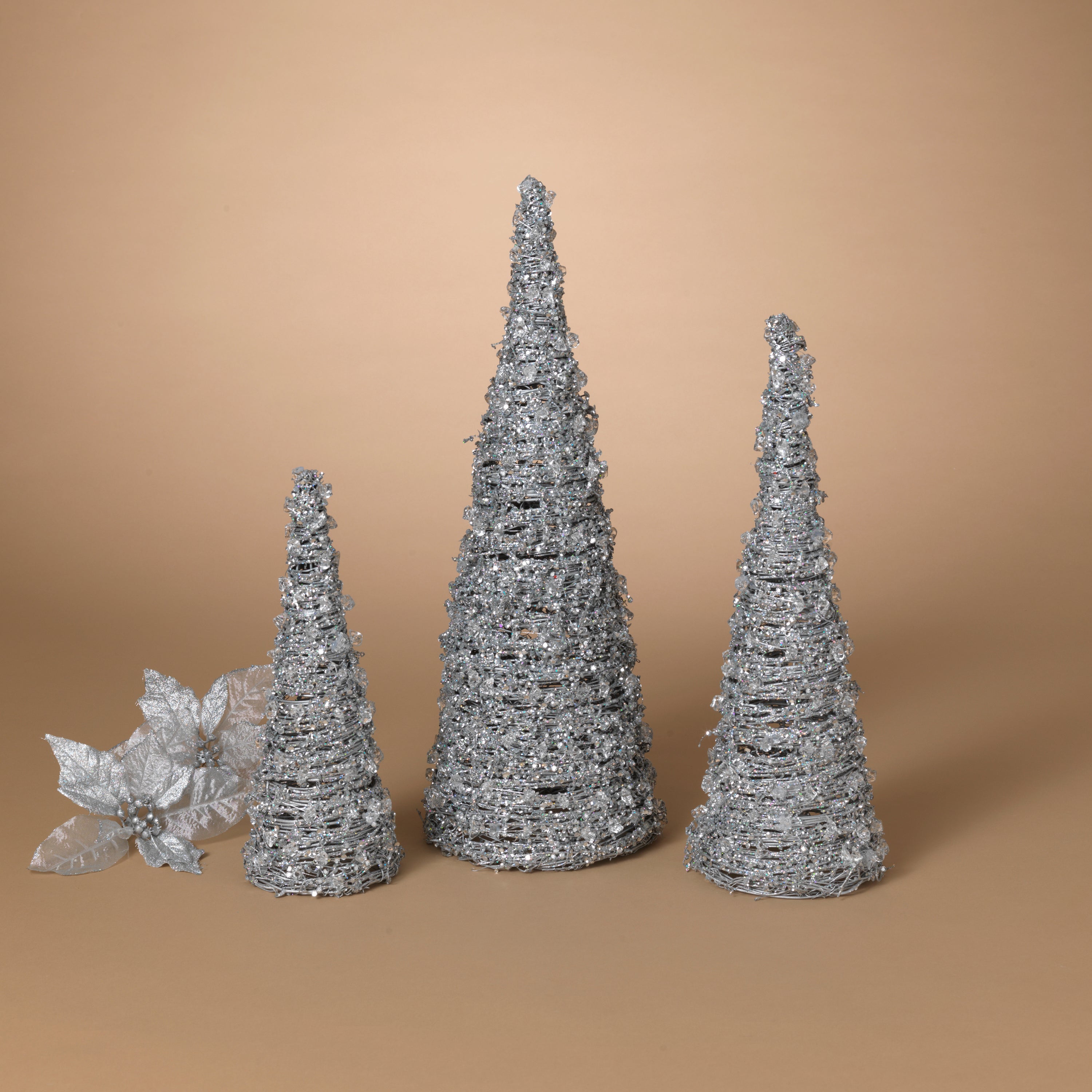 Spirited Metal and Twig Cone Trees 2742440EC