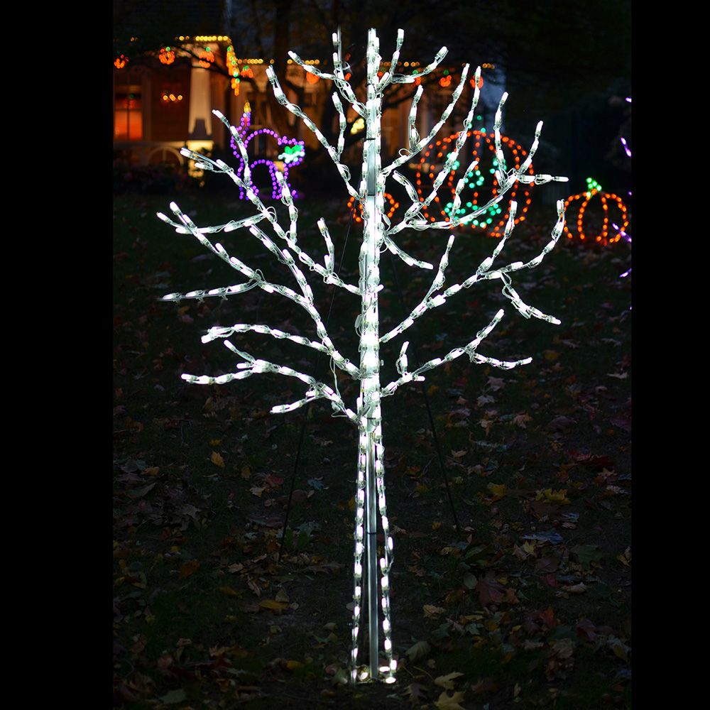 Brite Ideas 6' White Winter Tree LED Display WT72WH