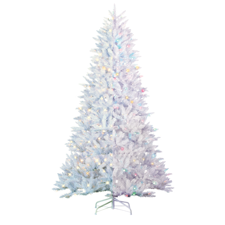 Sterling Majestic 9 Foot LED Color Changing White Parkview Pine Christmas Tree #6119--90CMLED