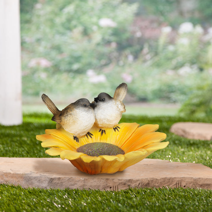 8.4 in. Resin Sunflower Bird Feeder