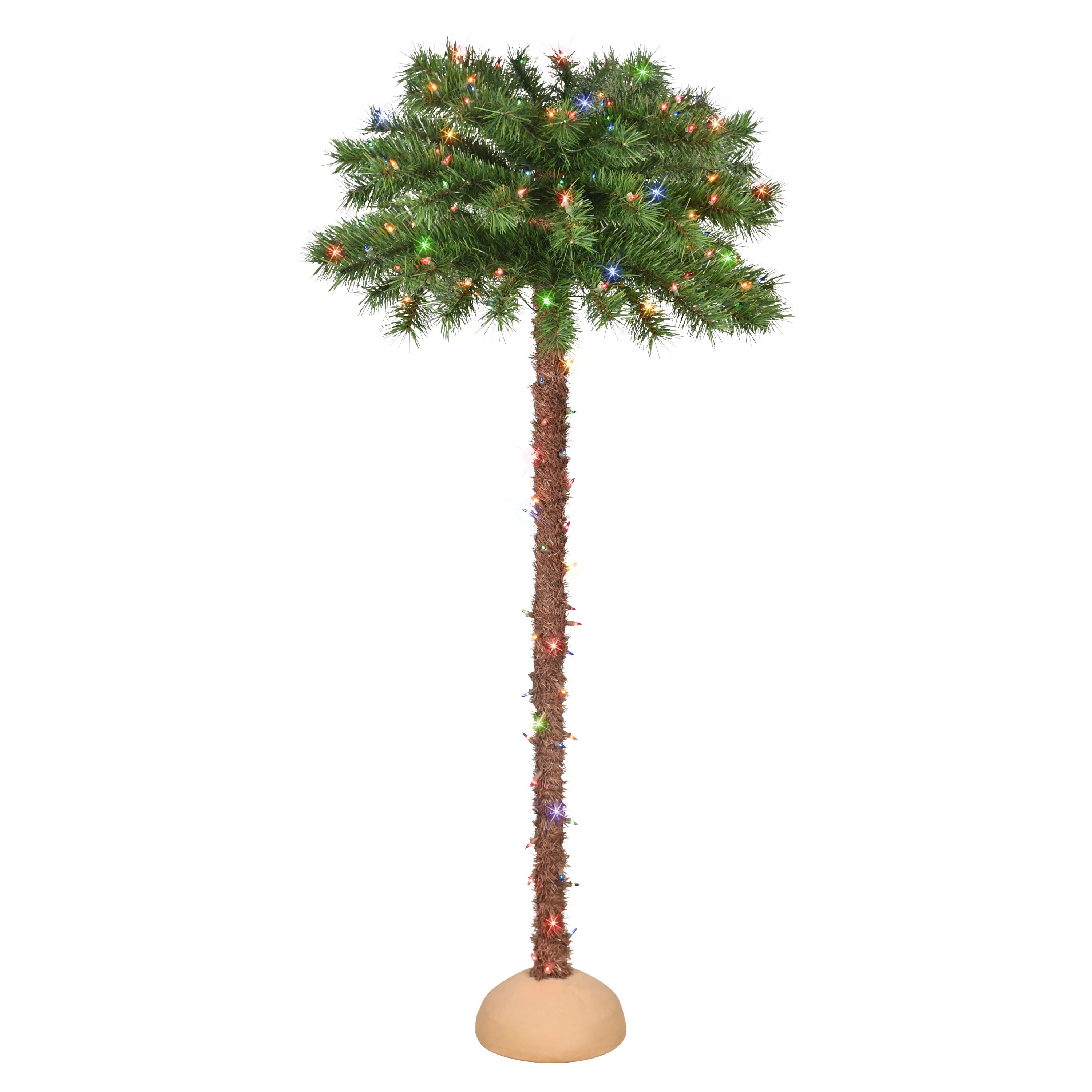 4' Pre-Lit Artificial Palm Tree with 150 Multi-Color Lights MC-DT8345-40M150A