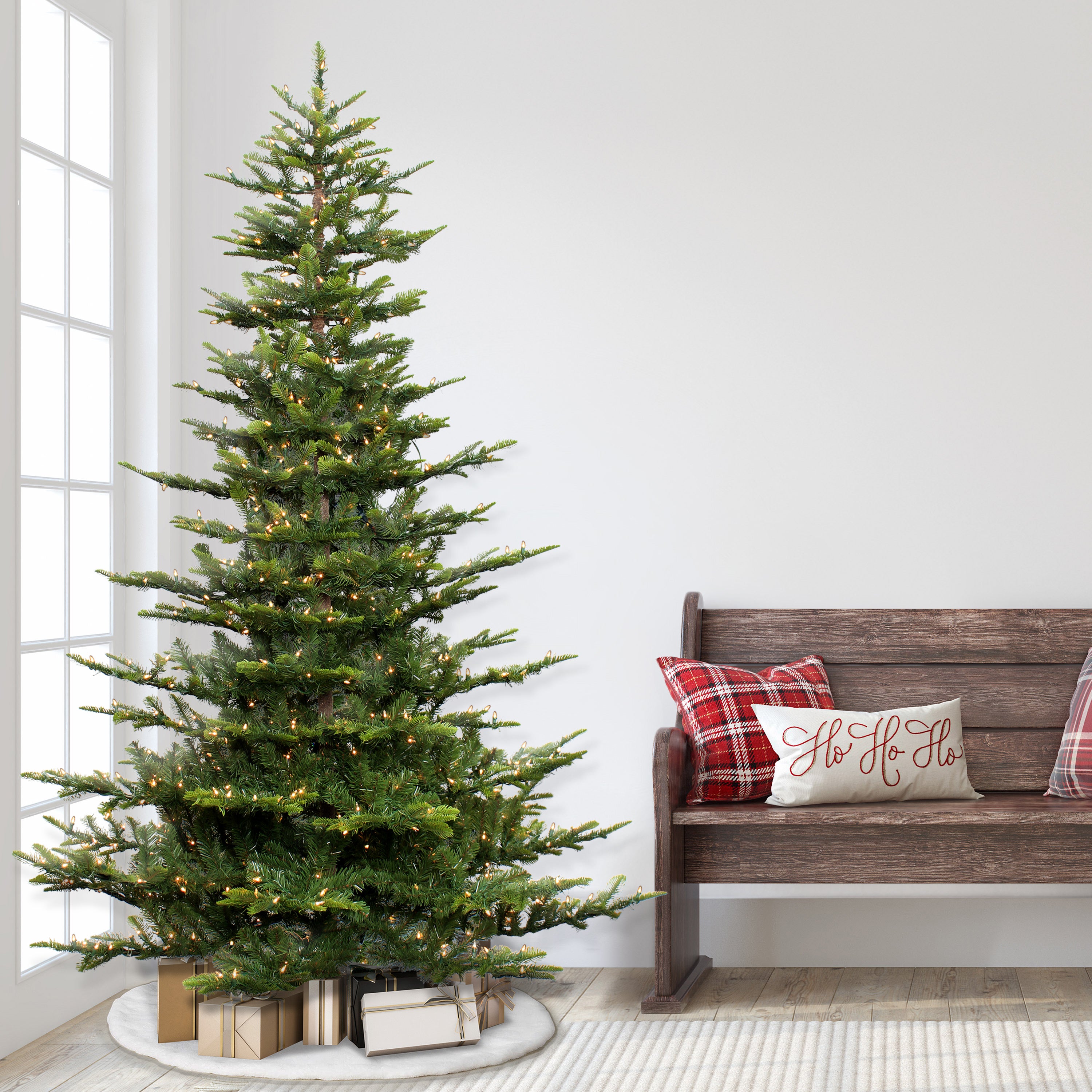 6.5ft Pre-Lit Aspen Fir Christmas Tree