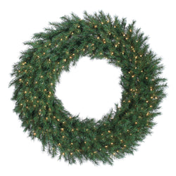 Sterling 48 in. Pre Lit Clear UL Aspen Spruce Wreath