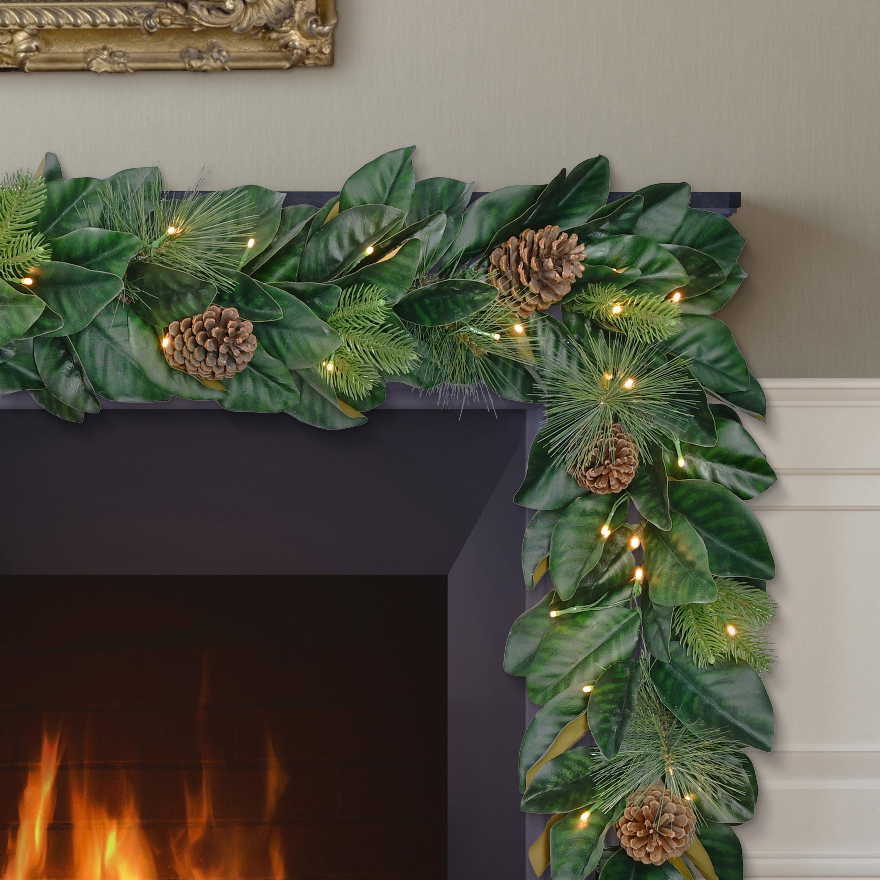 6ft. x 9in. Pre-Lit Garland