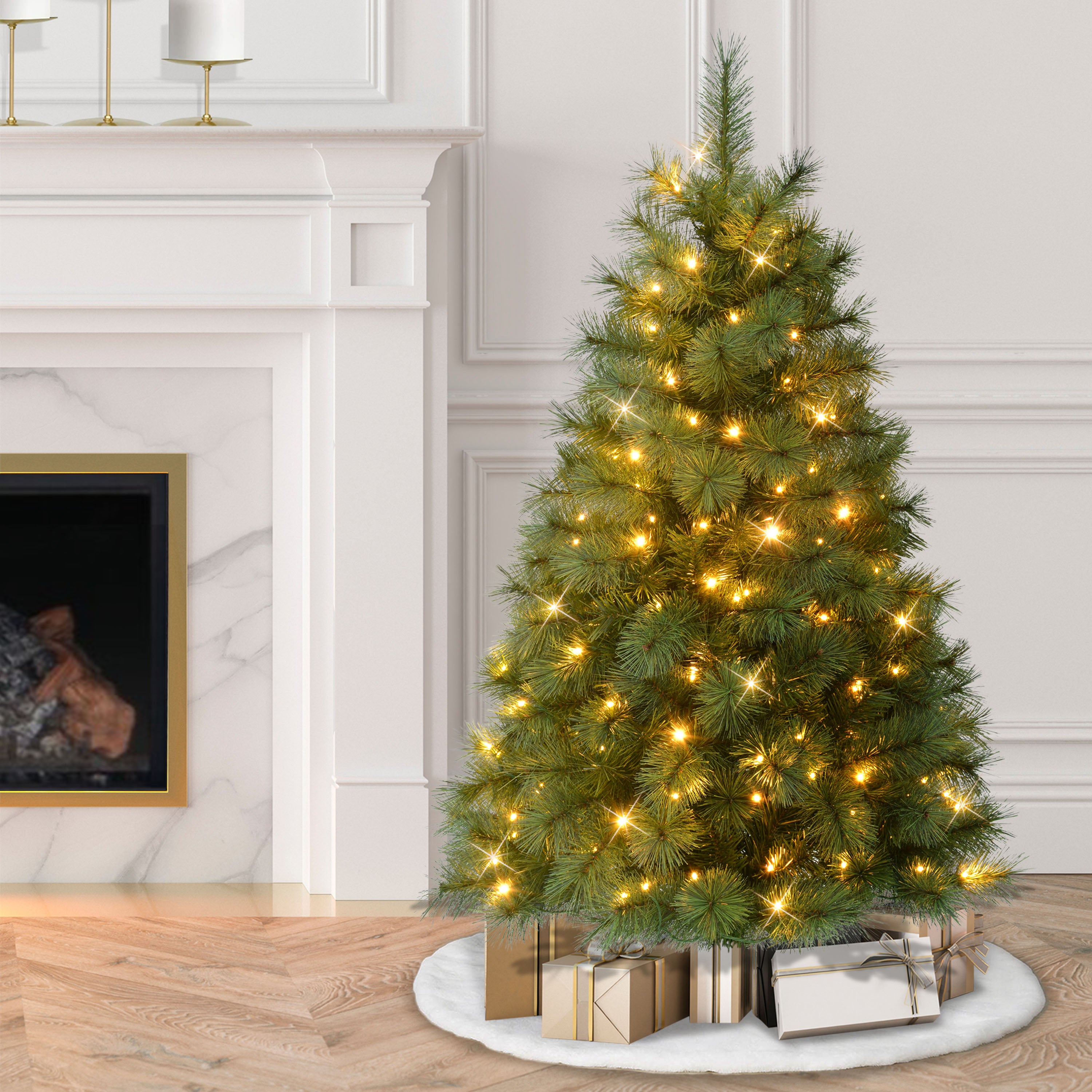 4.5' Pre-Lit Wyoming Pine Tree