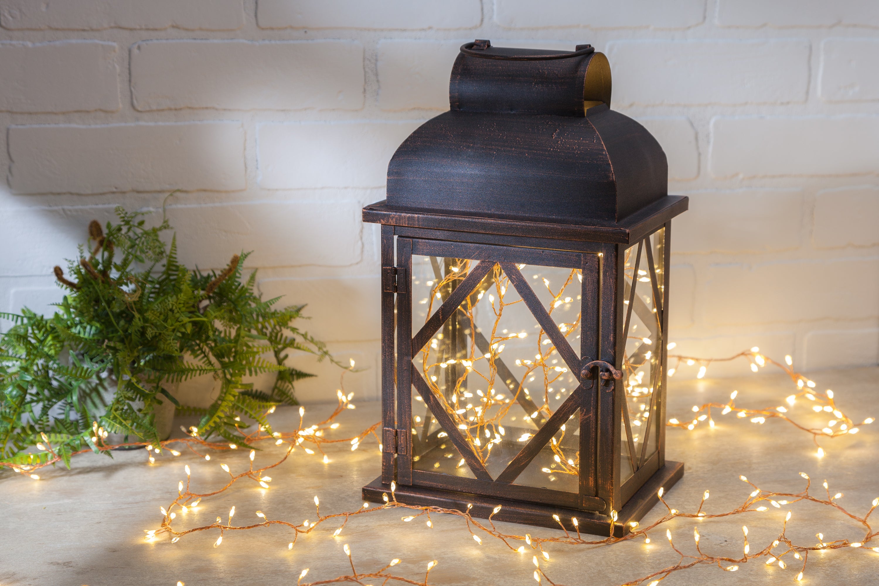 Set of 2 6 ft Electric Firecracker Garland with Warm White Lights