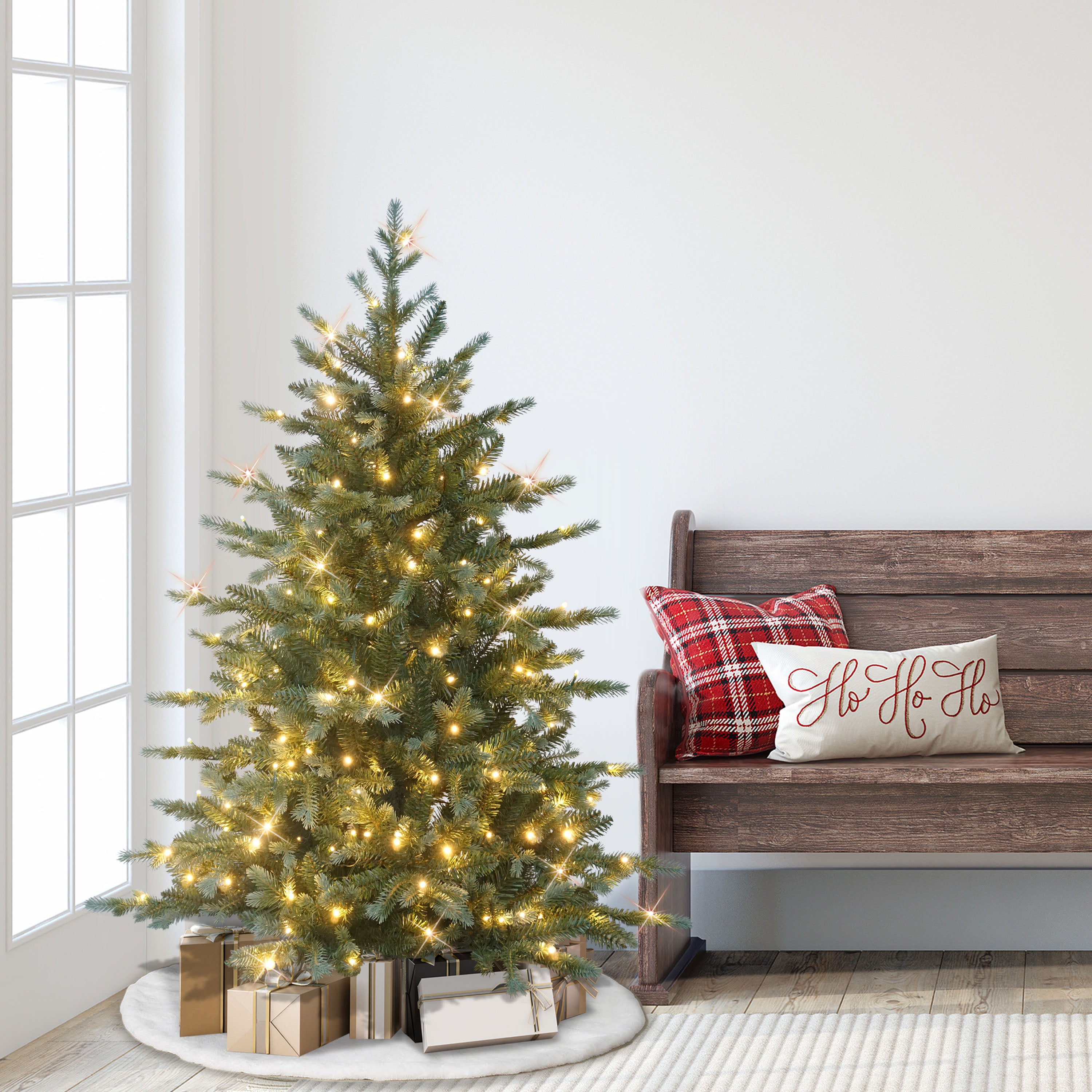 4.5' Pre-Lit Linden Fir Tree