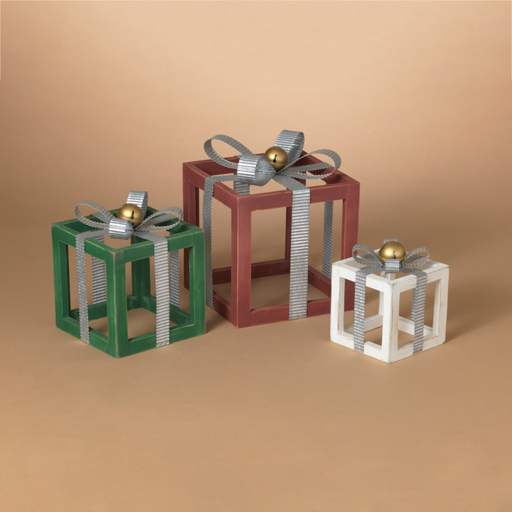 Spirited Nesting Wood and Metal Gift Boxes, Set of 3 2734900EC