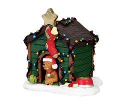 Lemax Decorated Light Doghouse #02808