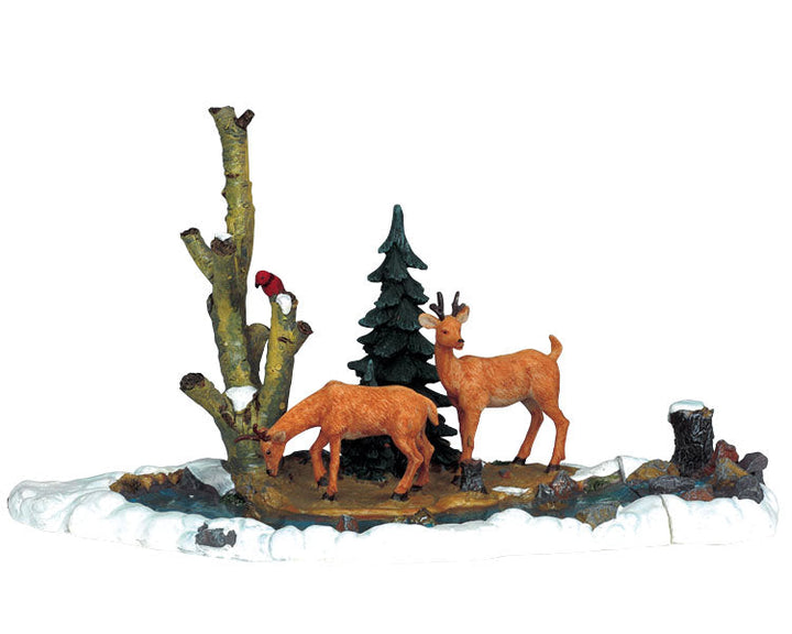 Lemax Village Collection Feeding Deer Table Accent #03327
