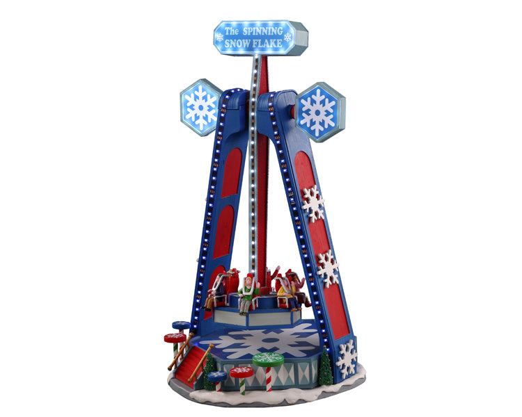 Lemax The Spinning Snowflake Animated Sights and Sounds Carnival Ride #04737