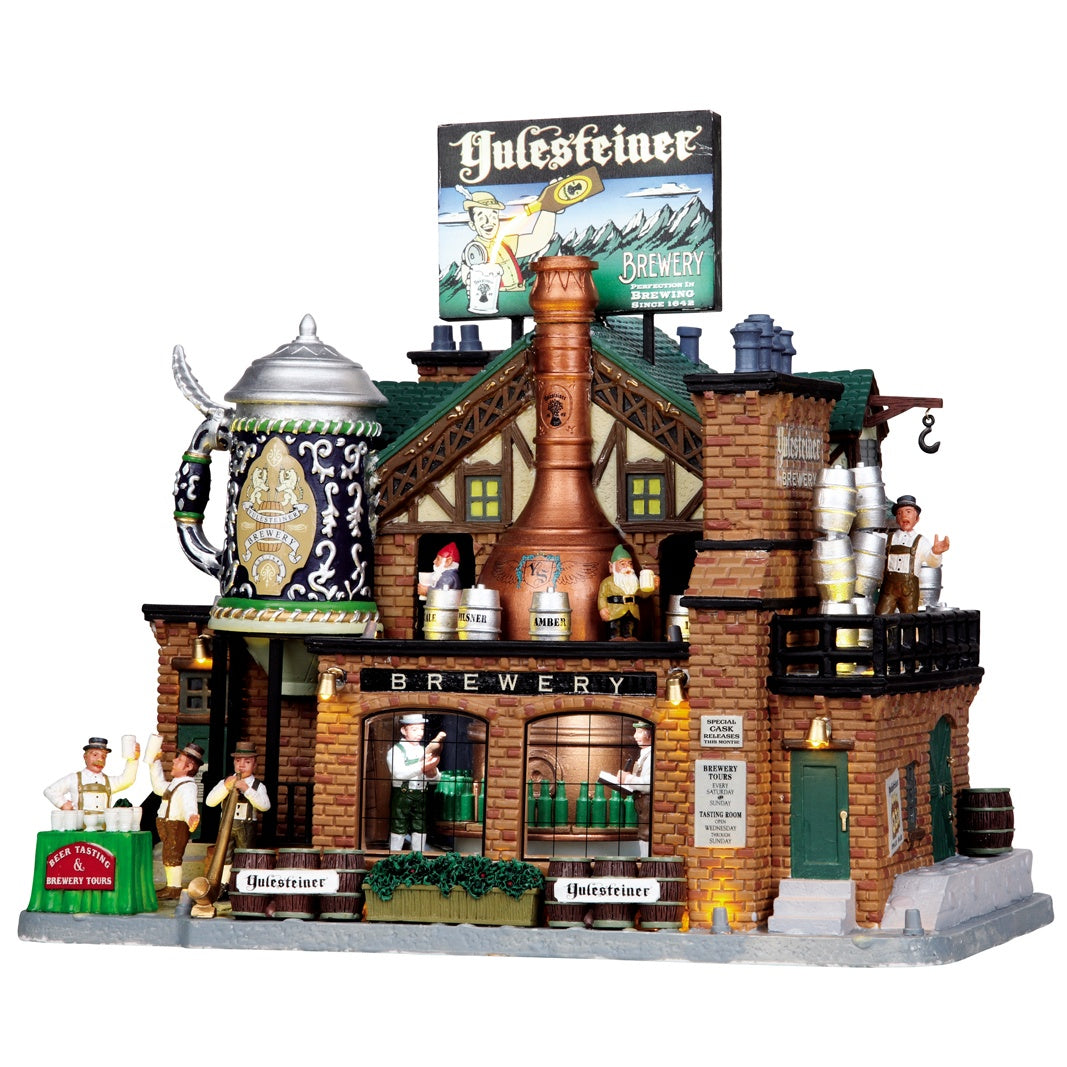 Lemax Yulesteiner Brewery Sights and Sounds Animated Building #05073