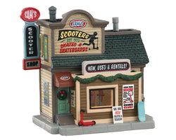 Lemax Village Collection Sam's Scooter Shop #05639