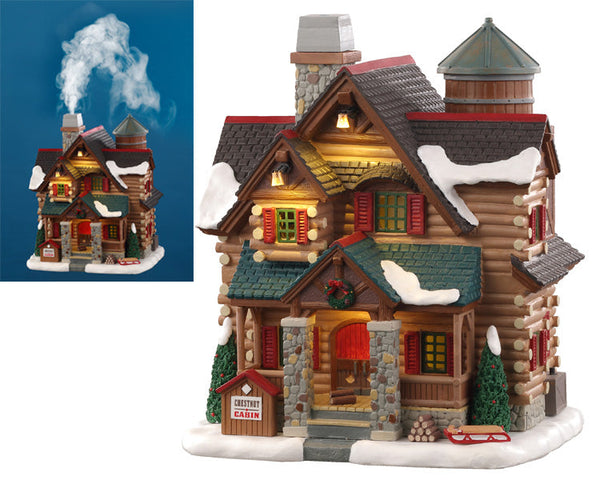 54943 - Log Cabin Dog House - Lemax Misc. Accessories - Villages