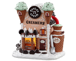 Lemax Village Collection Cookies 'N Cream Creamery, B/O #05699