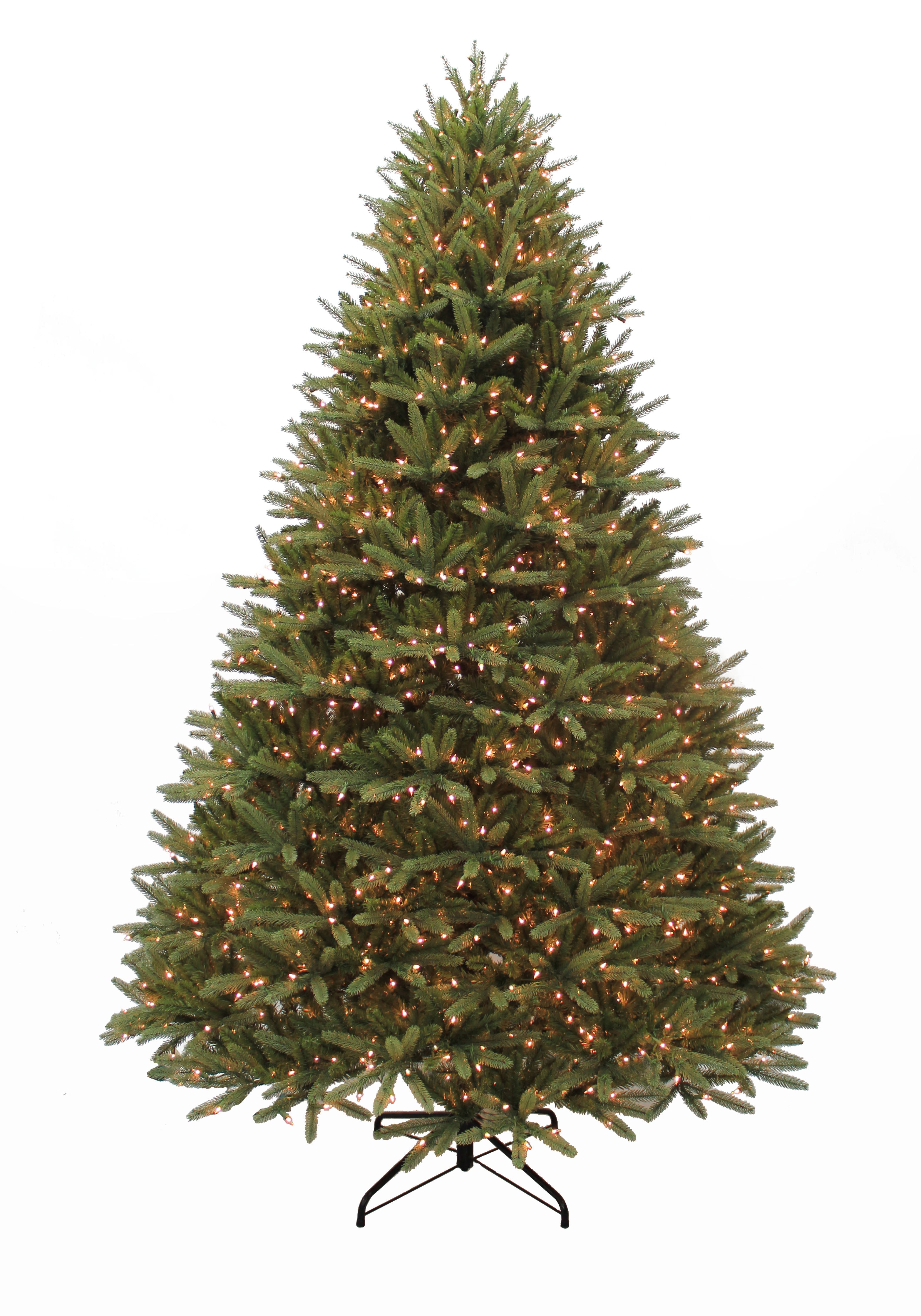 Puleo International 12ft Pre-Lit Real-Feel Washington Valley Spruce Quick Connect Tree with Warm White LED Lights